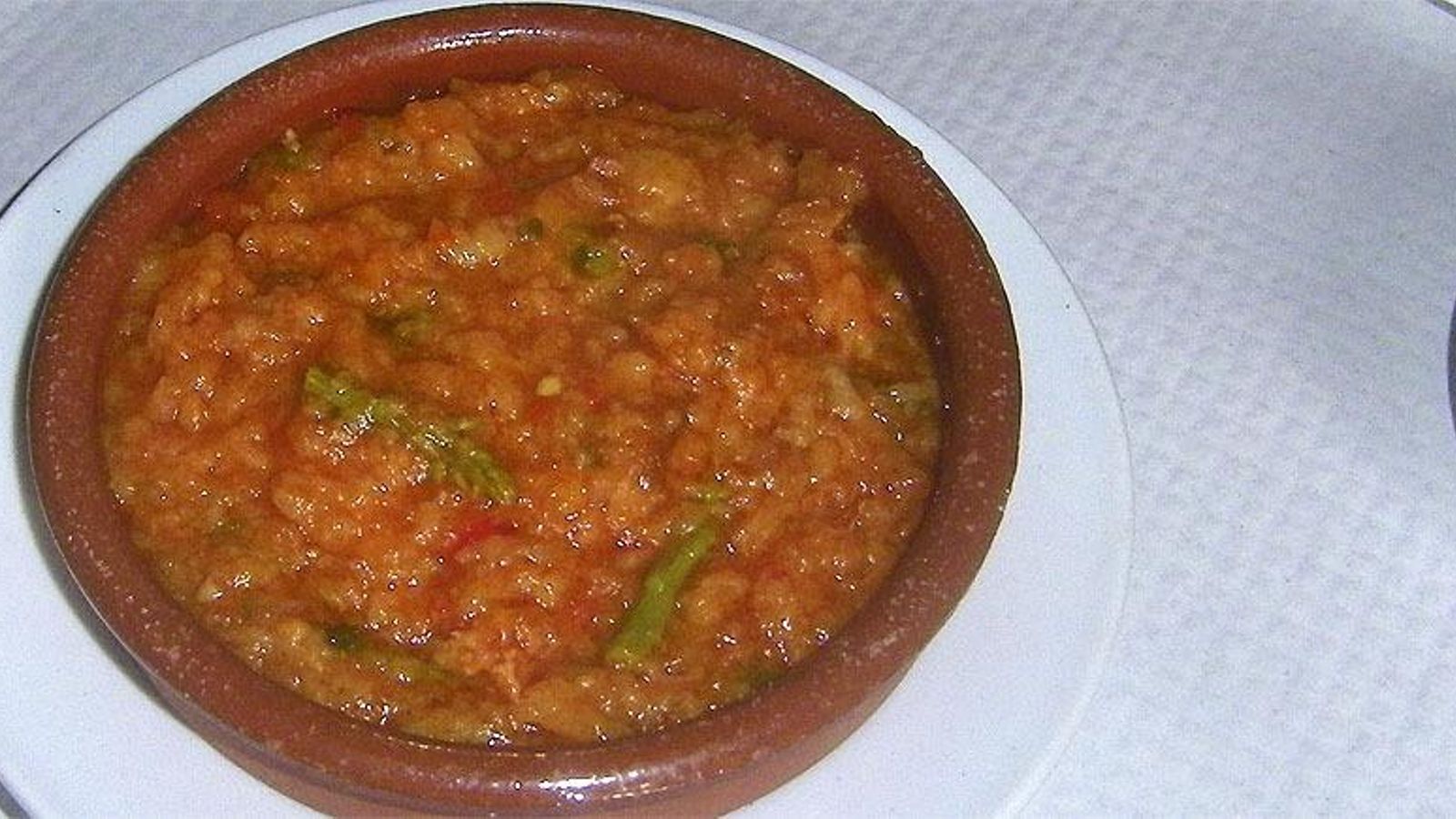 Sopa tomate de la Venta Durán.