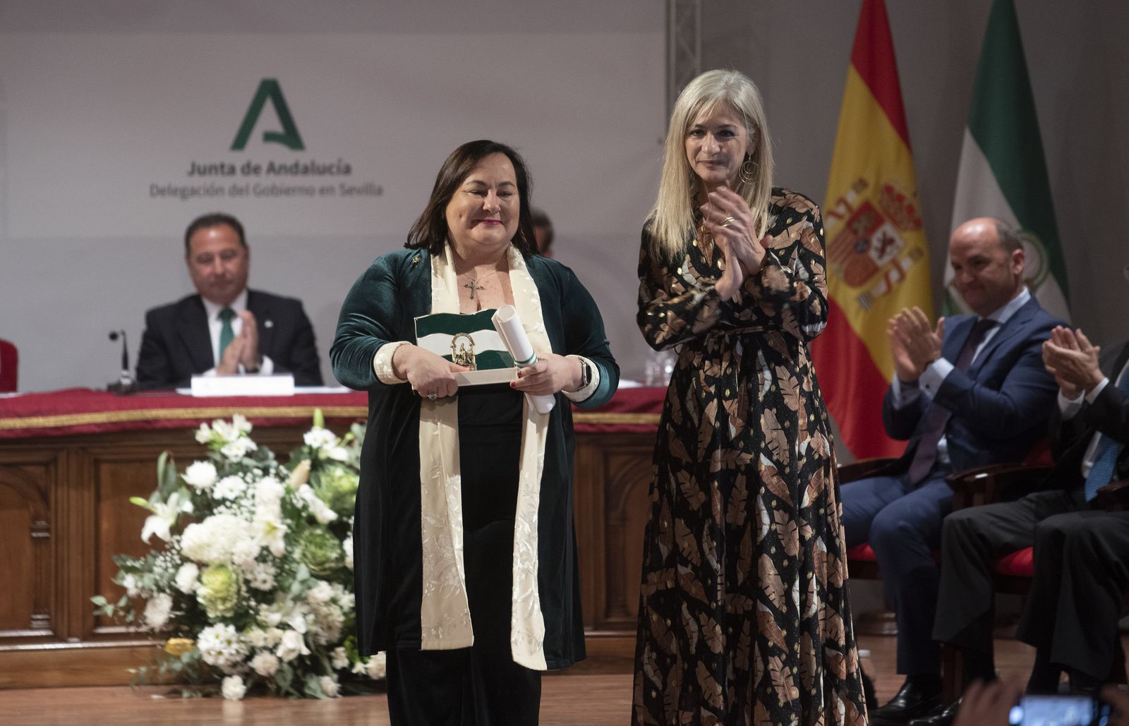 Las imágenes del acto de entrega de galardones Bandera de Andalucía en la provincia de Sevilla