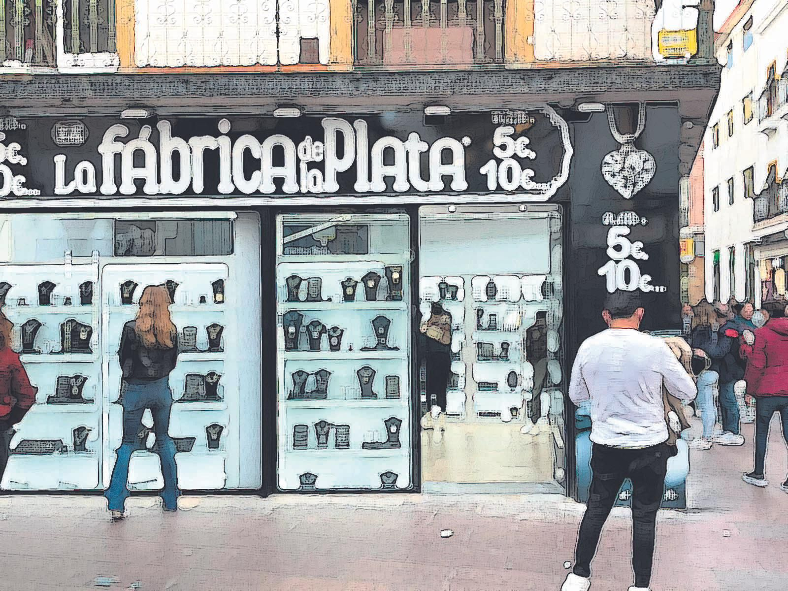 La fachada del nuevo comercio en Sierpes.