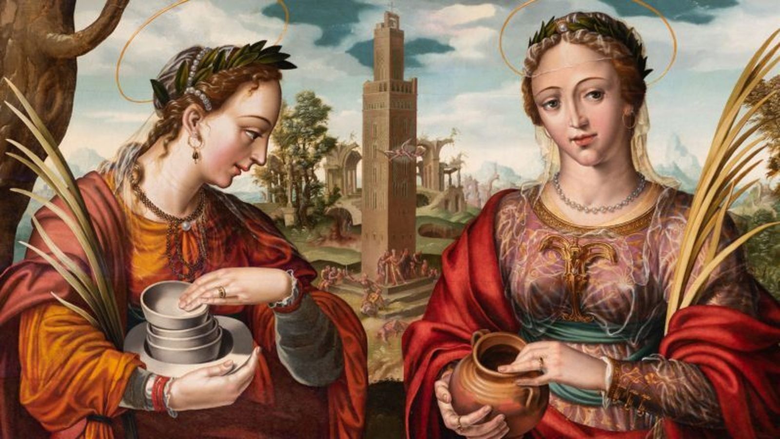 Una de las pinturas de Hernando de Esturmio.