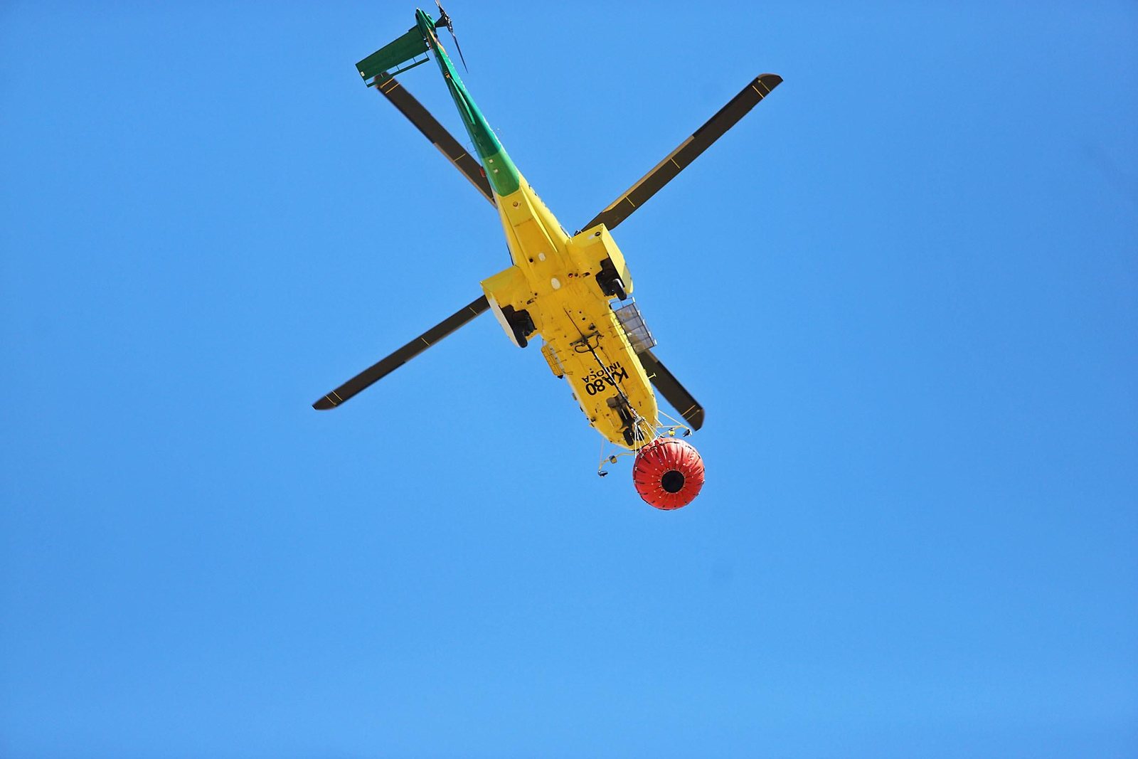 Imágenes del simulacro de incendio forestal que la Junta organiza en Aljaraque
