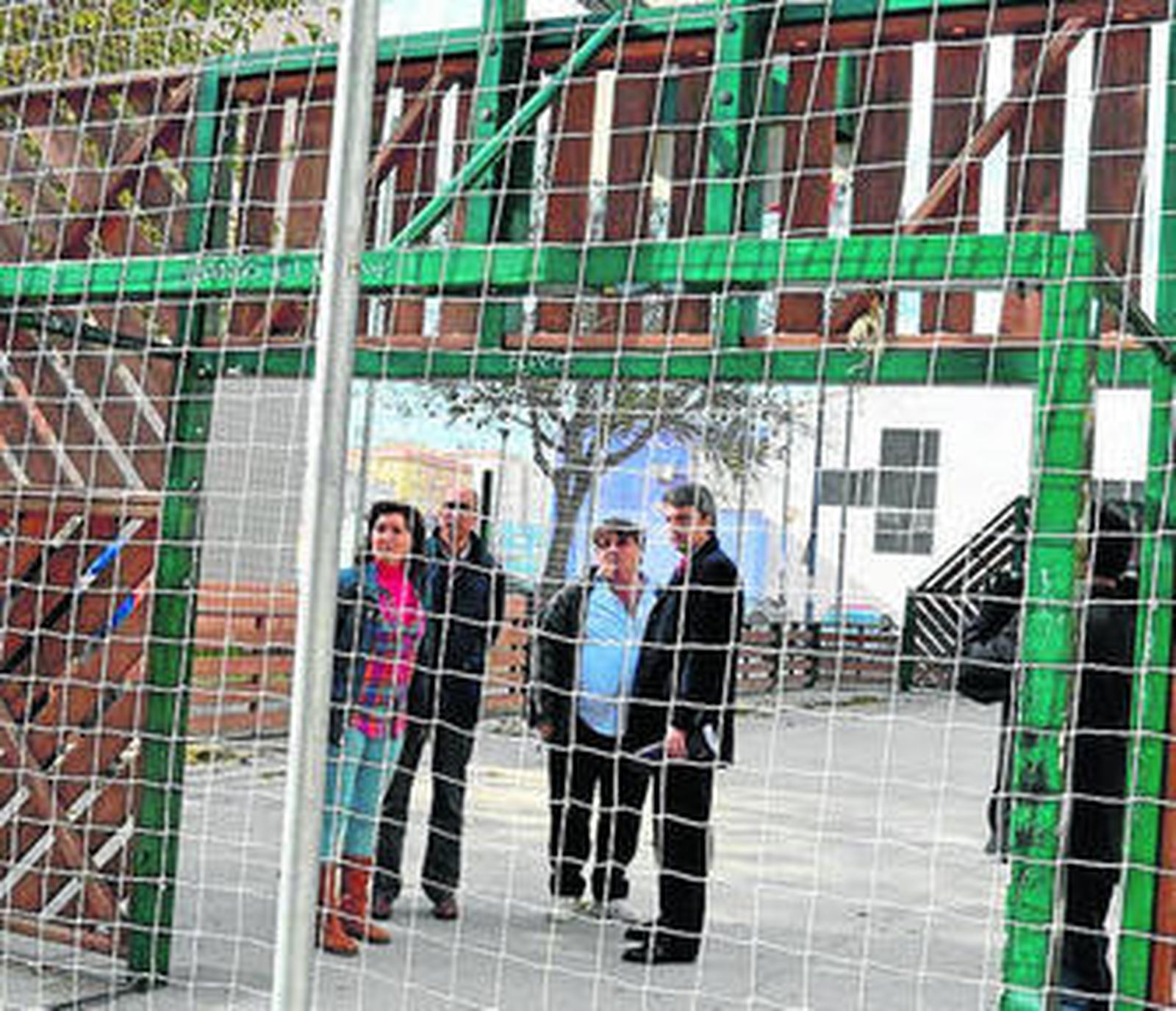 Visita a las obras de la pista de Luis Berenguer.