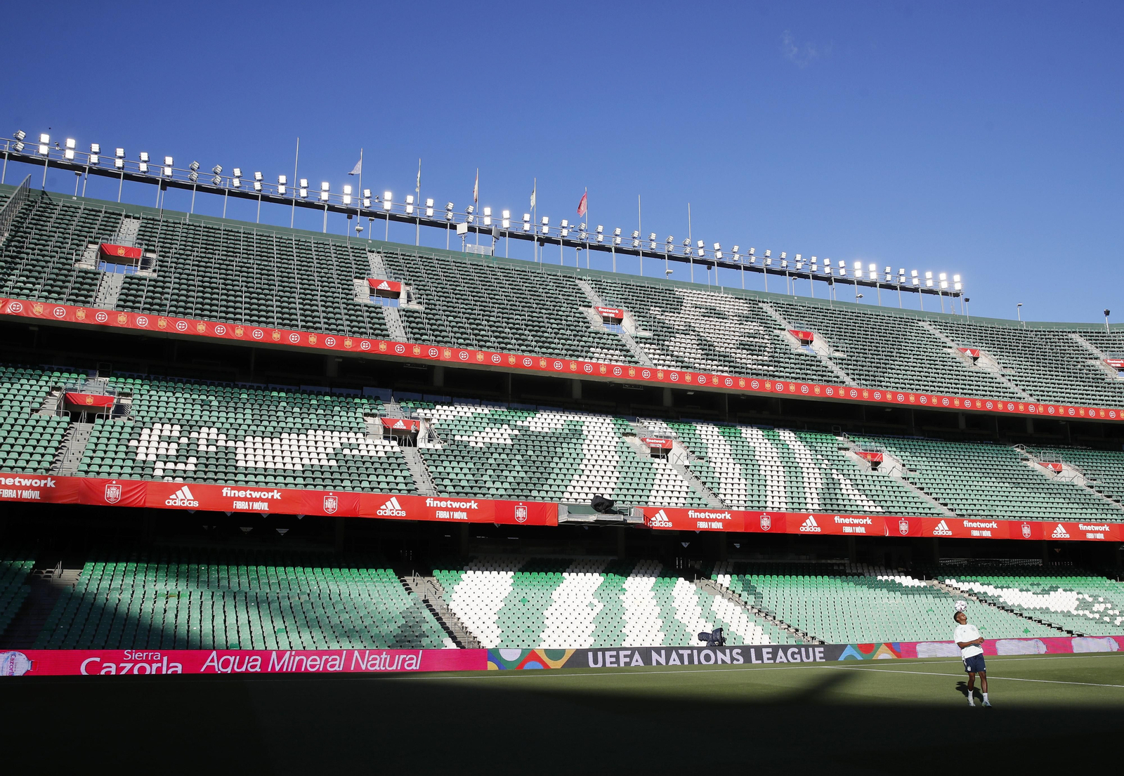 Las imágenes de la selección española en Sevilla
