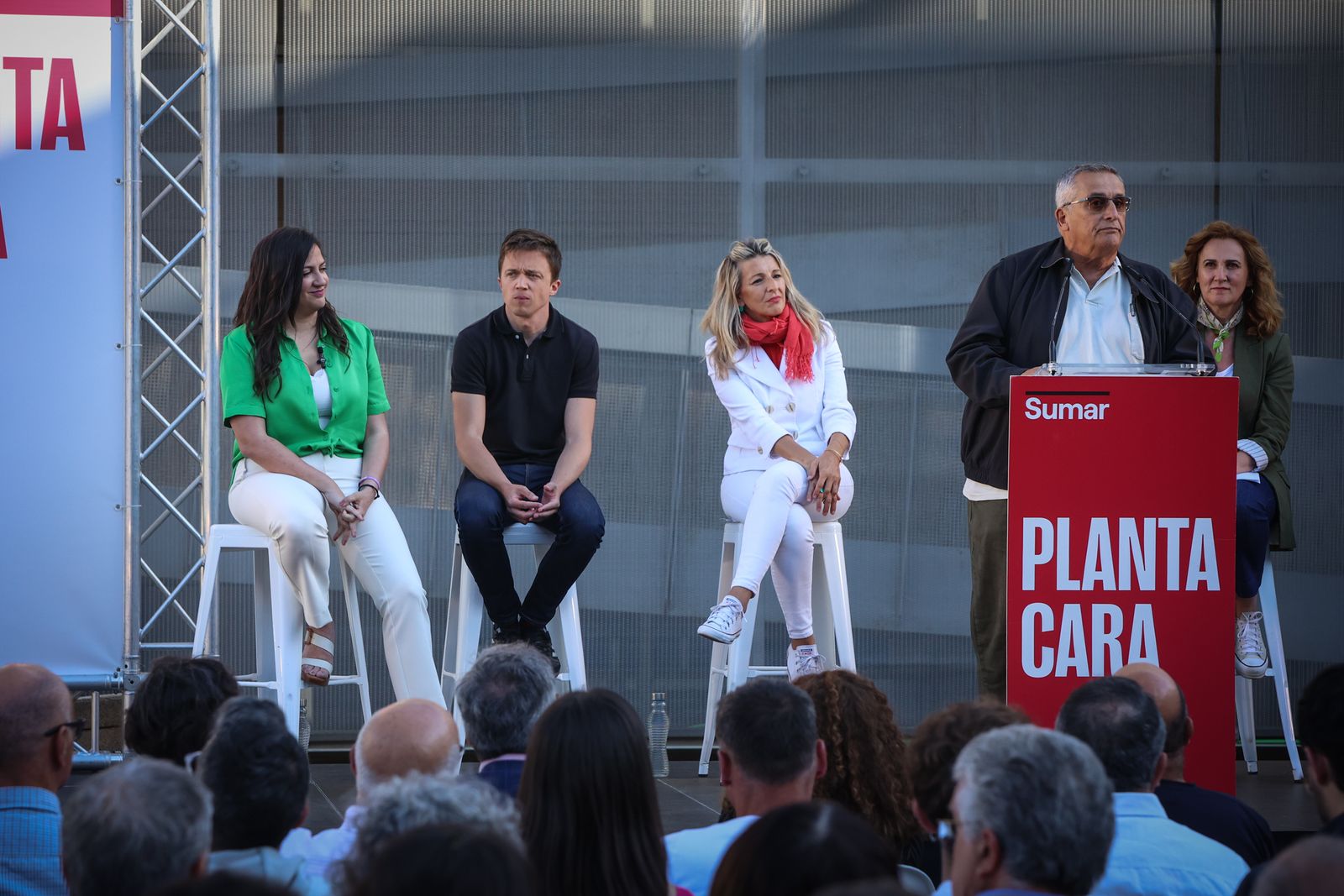 Imágenes del mitin de SUMAR con Yolanda Díaz en Jerez