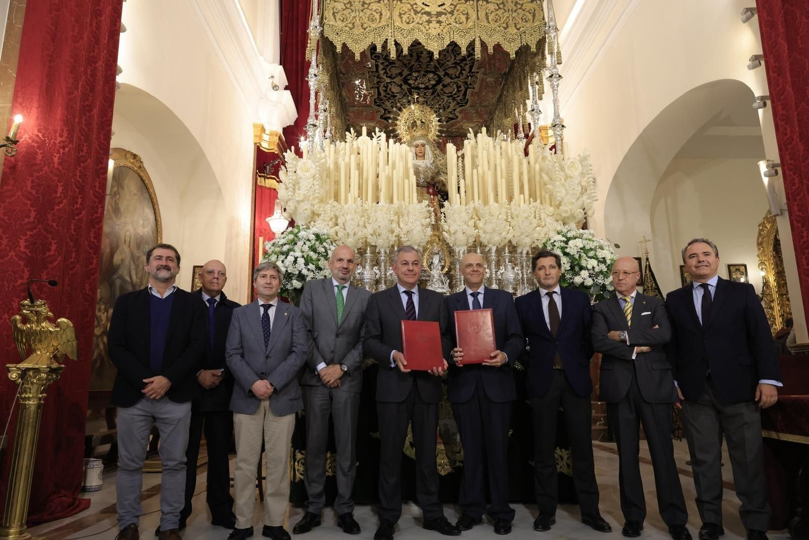 Instantánea del acto celebrado en la Capilla de los Marineros