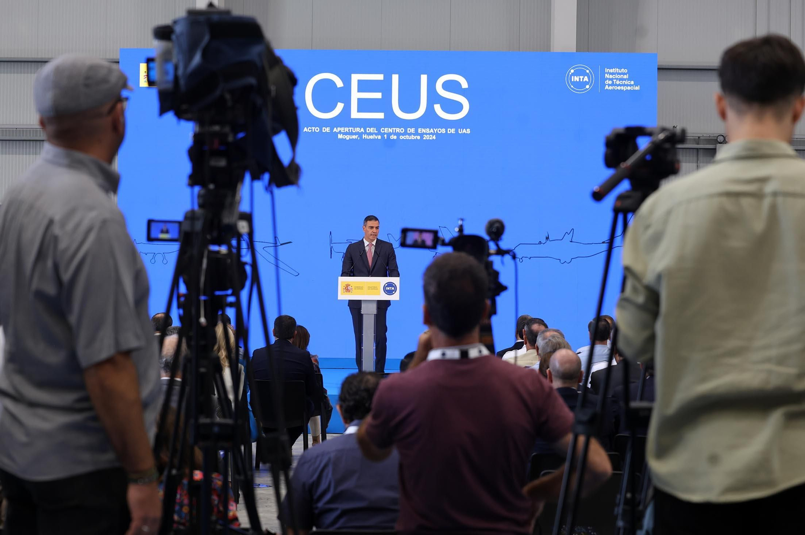 Imágenes de la inauguración del CEUS por Pedro Sánchez en Moguer