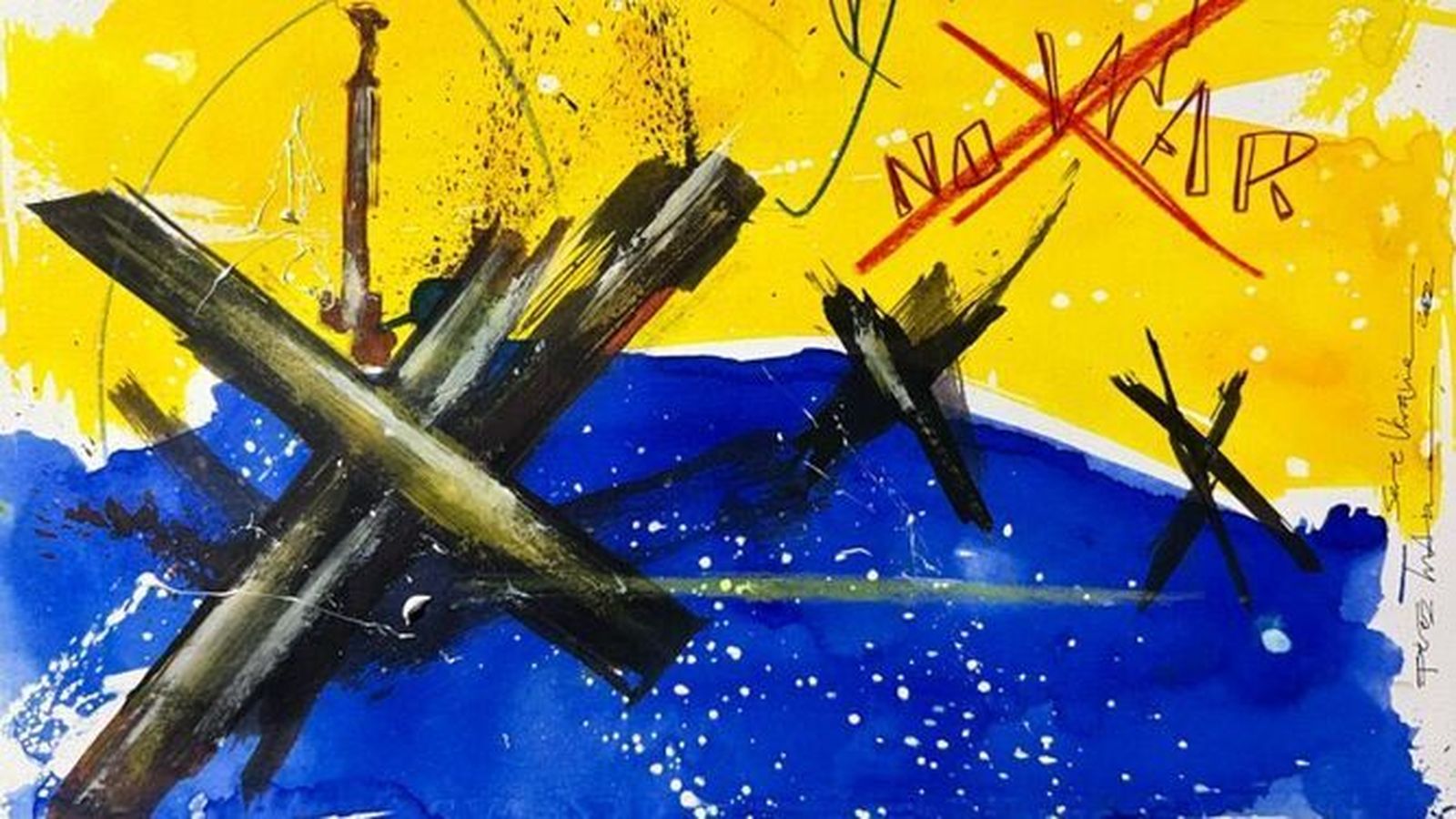 Pérez Indiano realiza 20 obras inéditas para ayudar a los refugiados de Ucrania