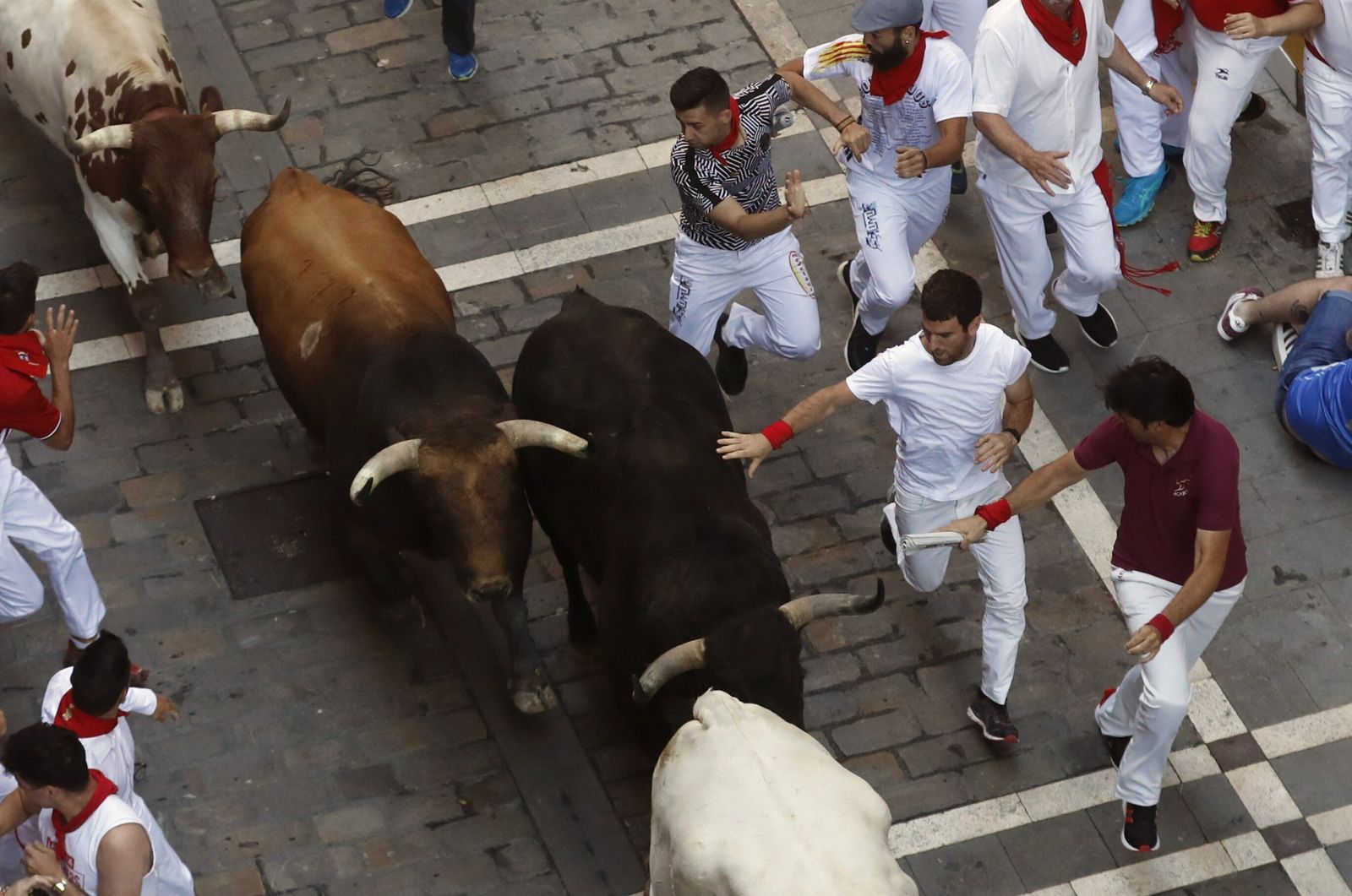 El quinto encierro de San Fermin 2019 en imágenes
