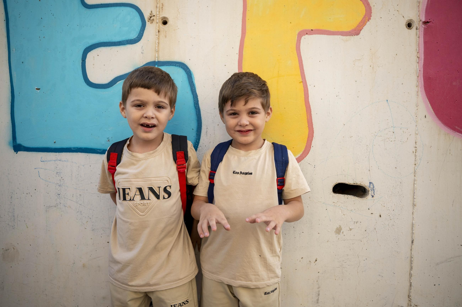 Primer día de colegio en el CEIP San Valentín de Almería, en imágenes