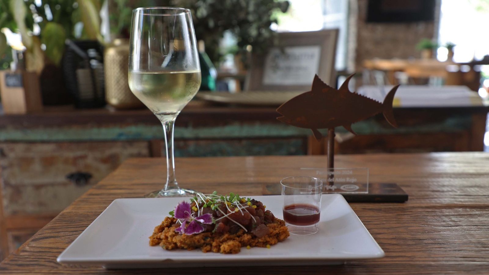 Una tapa de la Ruta del Atún de Tarifa.