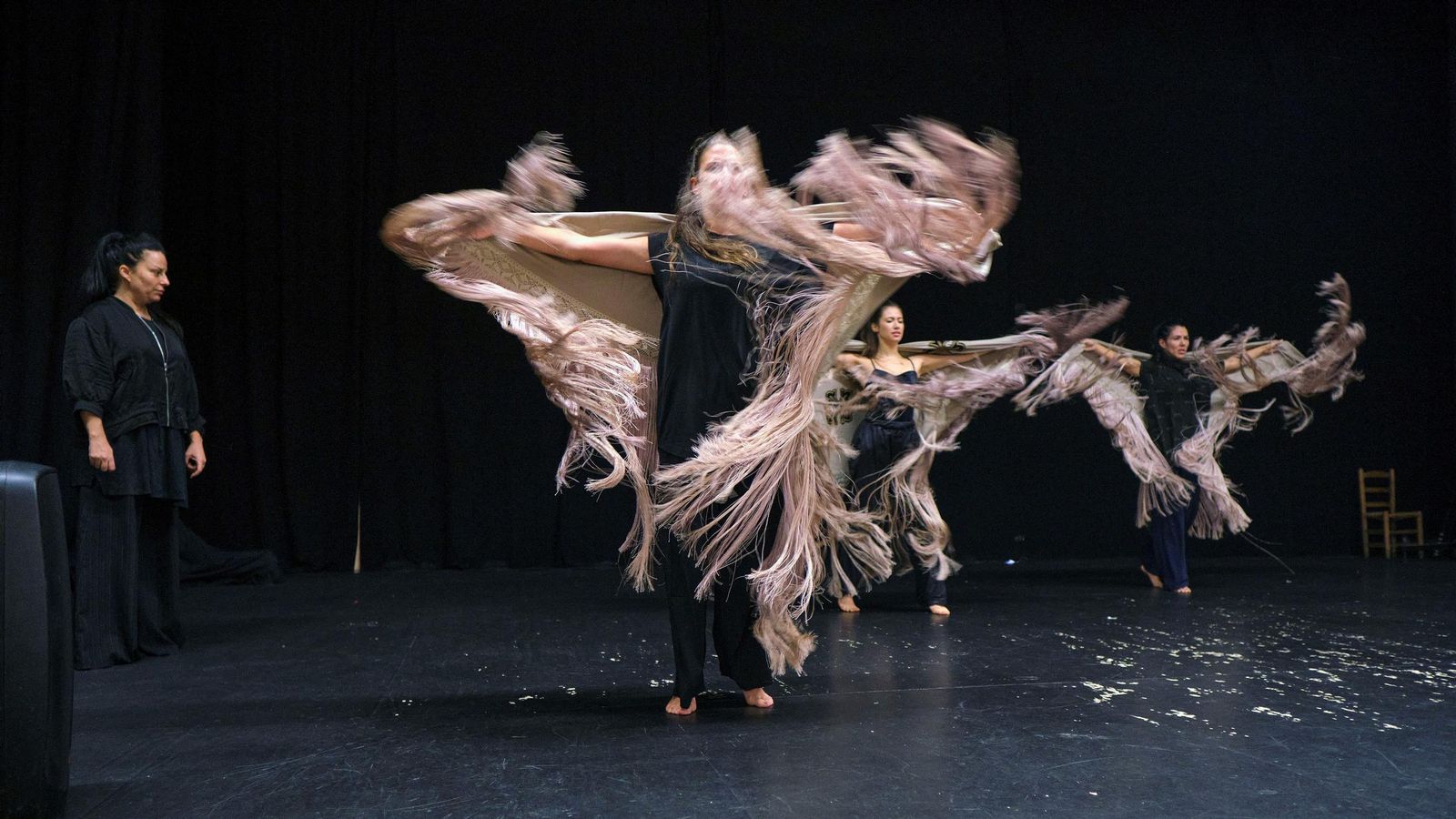 Un momento de un ensayo de 'Olvidadas'.