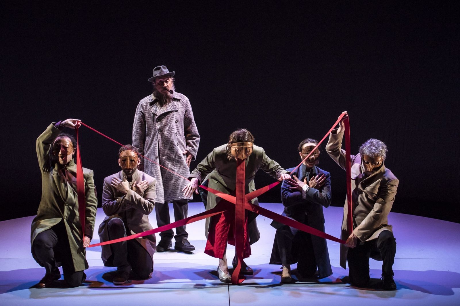 Els Joglars, durante la representación de la obra.