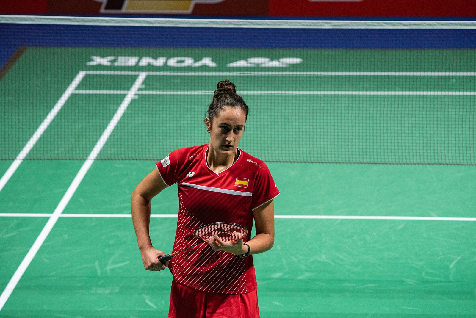 Clara Azurmendi disputó el individual femenino ante la ausencia de Carolina.