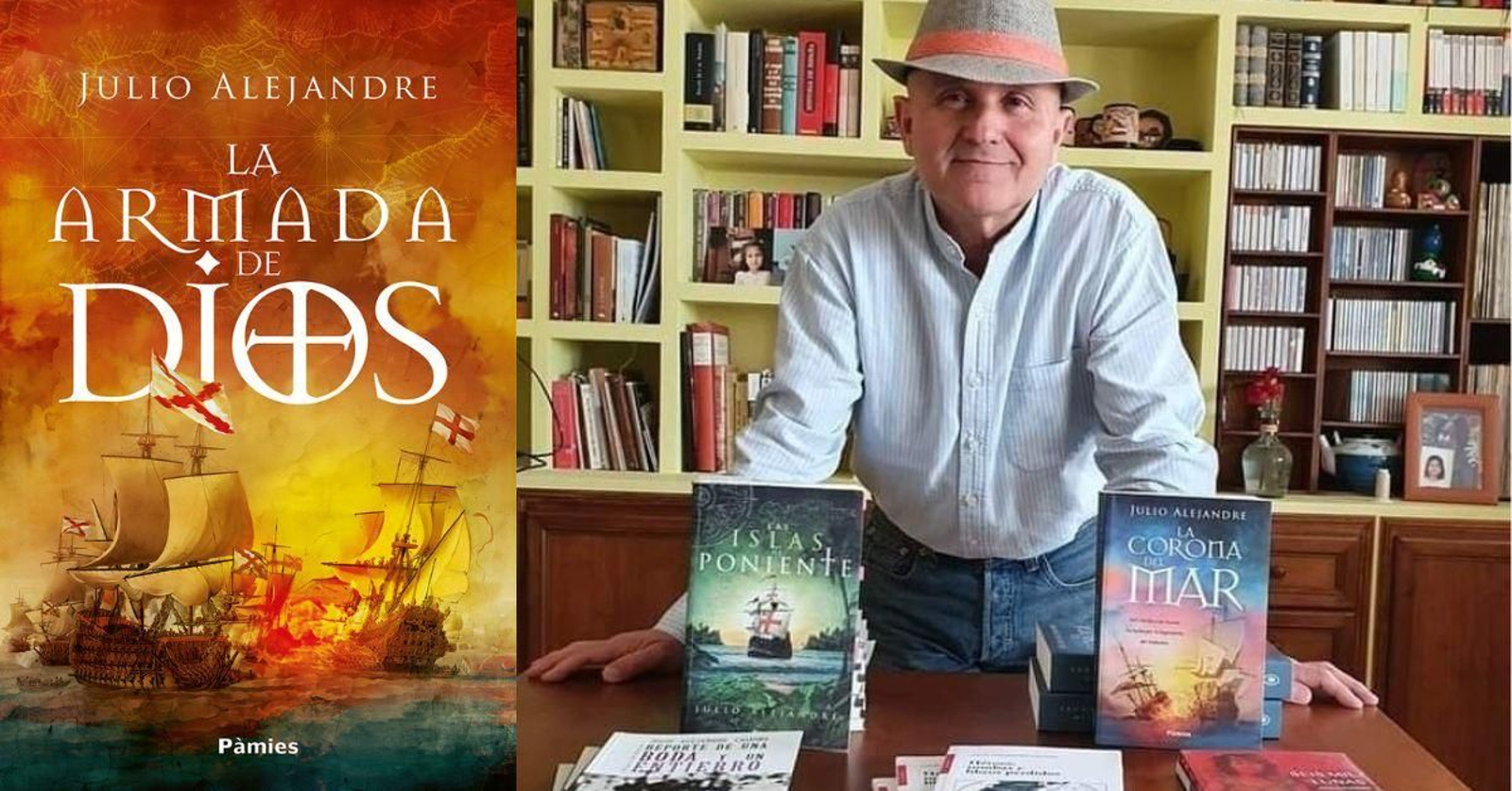 Julio Alejandre es el autor de la novela histórica 'La Armada de Dios'.