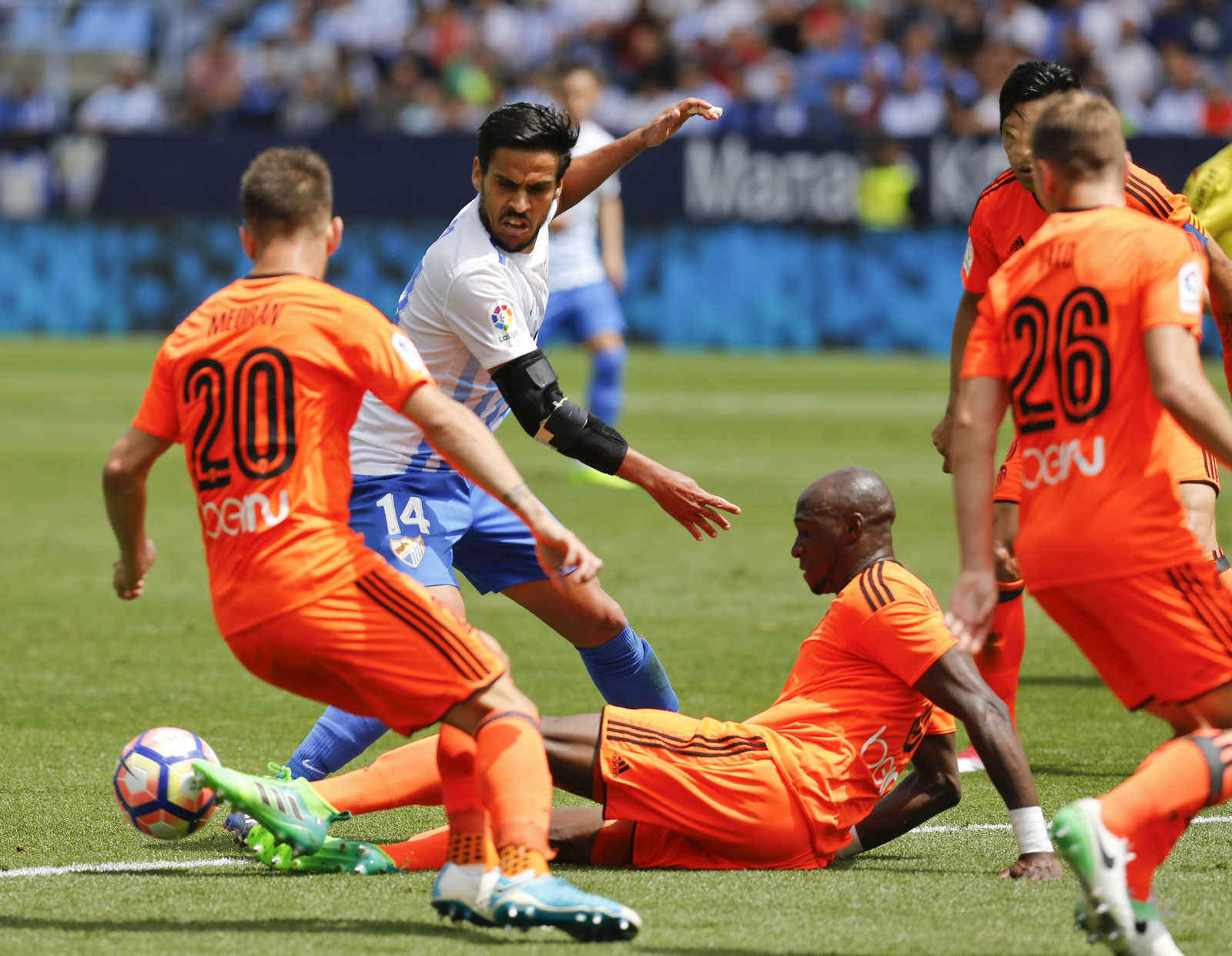 Las imágenes del Málaga-Valencia