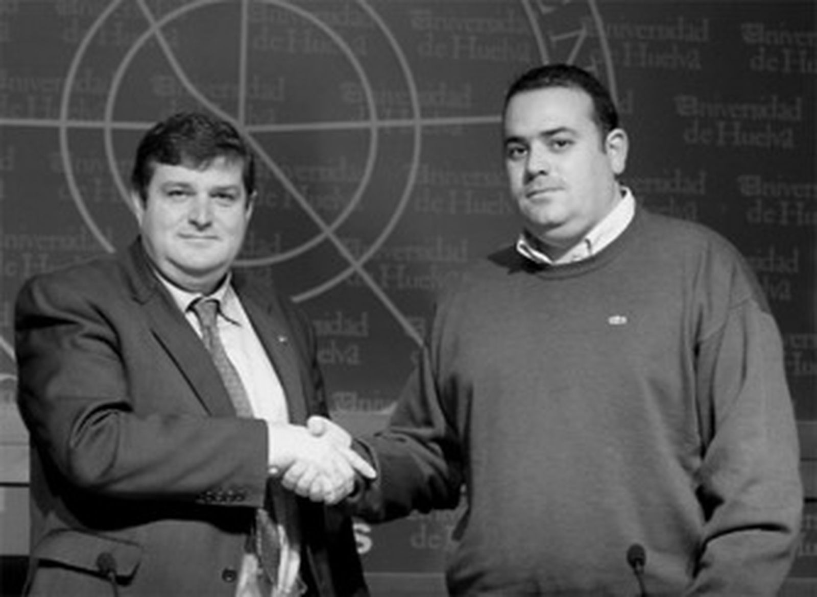 Francisco José Martínez y José Luis Pena, en el encuentro de ayer.