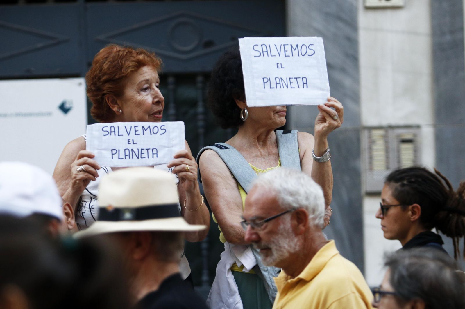 Manifestación en Málaga contra el cambio climático. Huelga Mundial por el Clima.