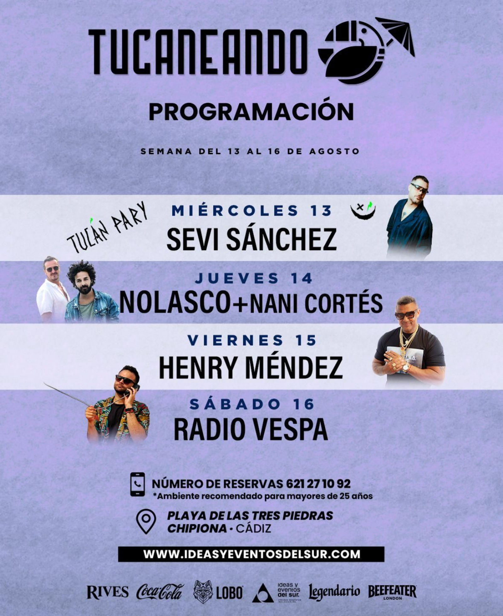 Henry Méndez y Radio vespa en Tucaneando. Chipiona.