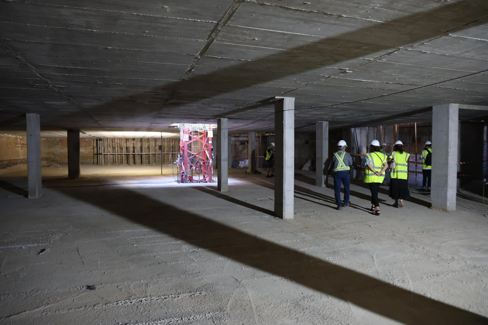 Visita a las obras de remodelación del antiguo edificio de Hacienda.