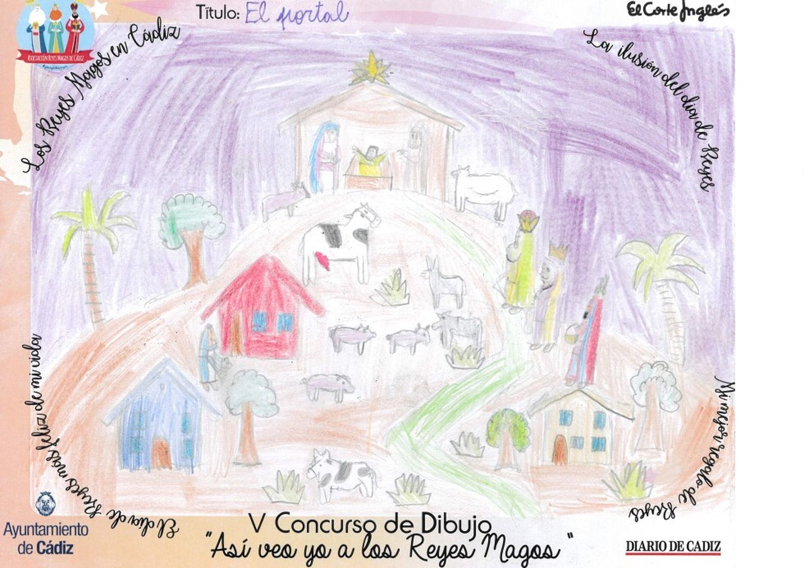 Los dibujos del concurso 'Así veo yo a los Reyes Magos'.