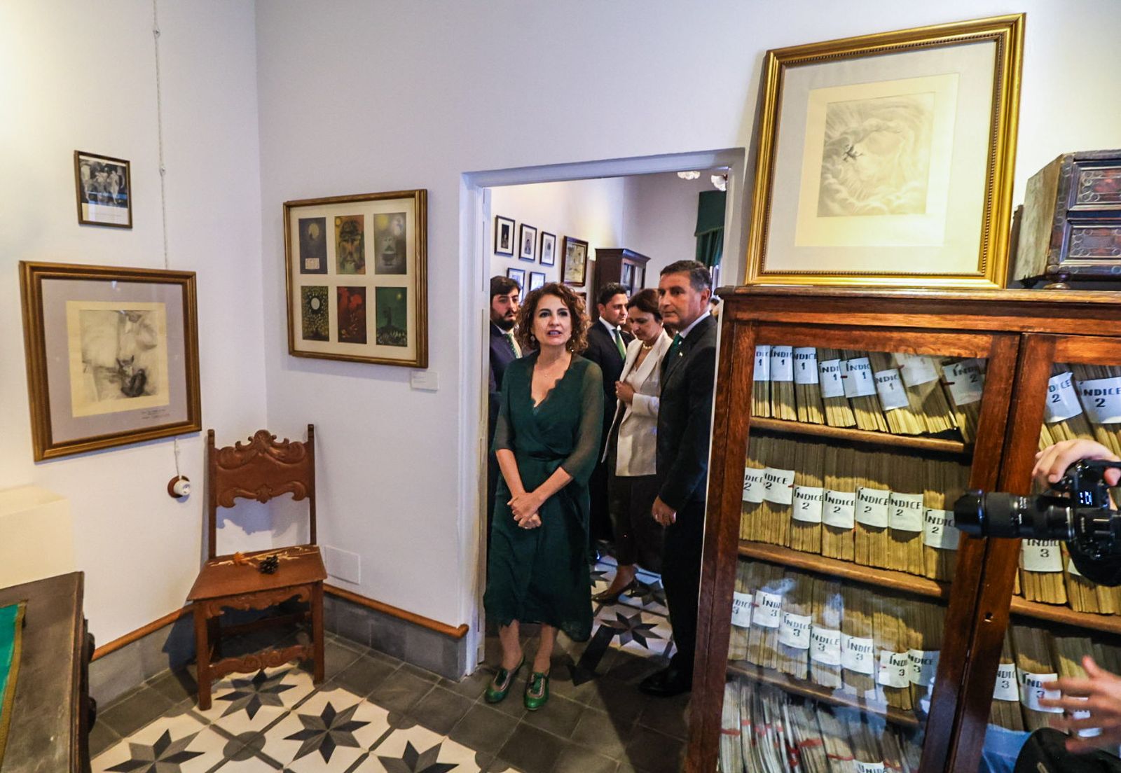 Fotos de la visita de María Jesús Montero a la Casa Museo Zenobia y Juan Ramón Jiménez