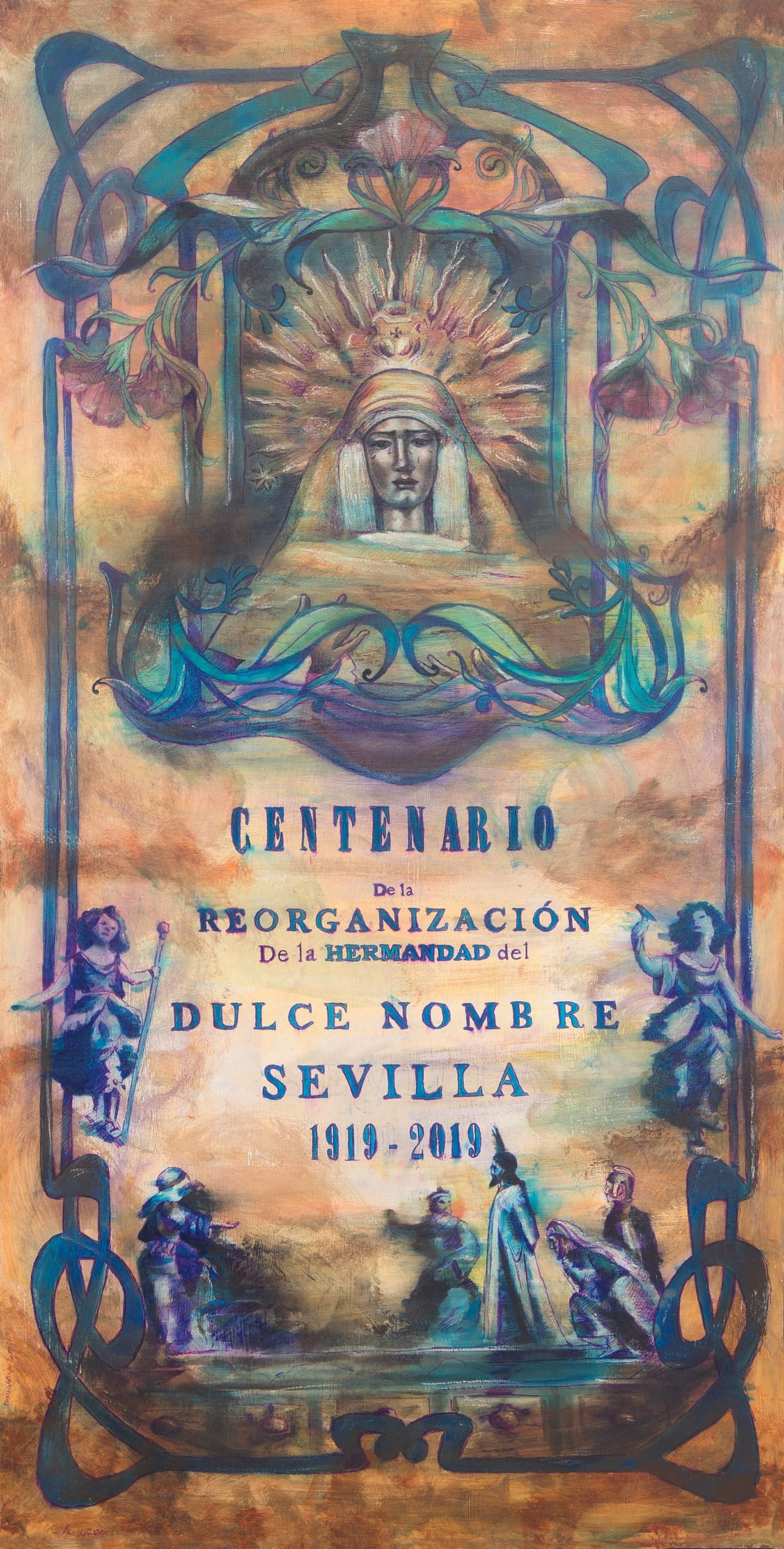 El cartel del centenario de la reorganización de la Bofetá