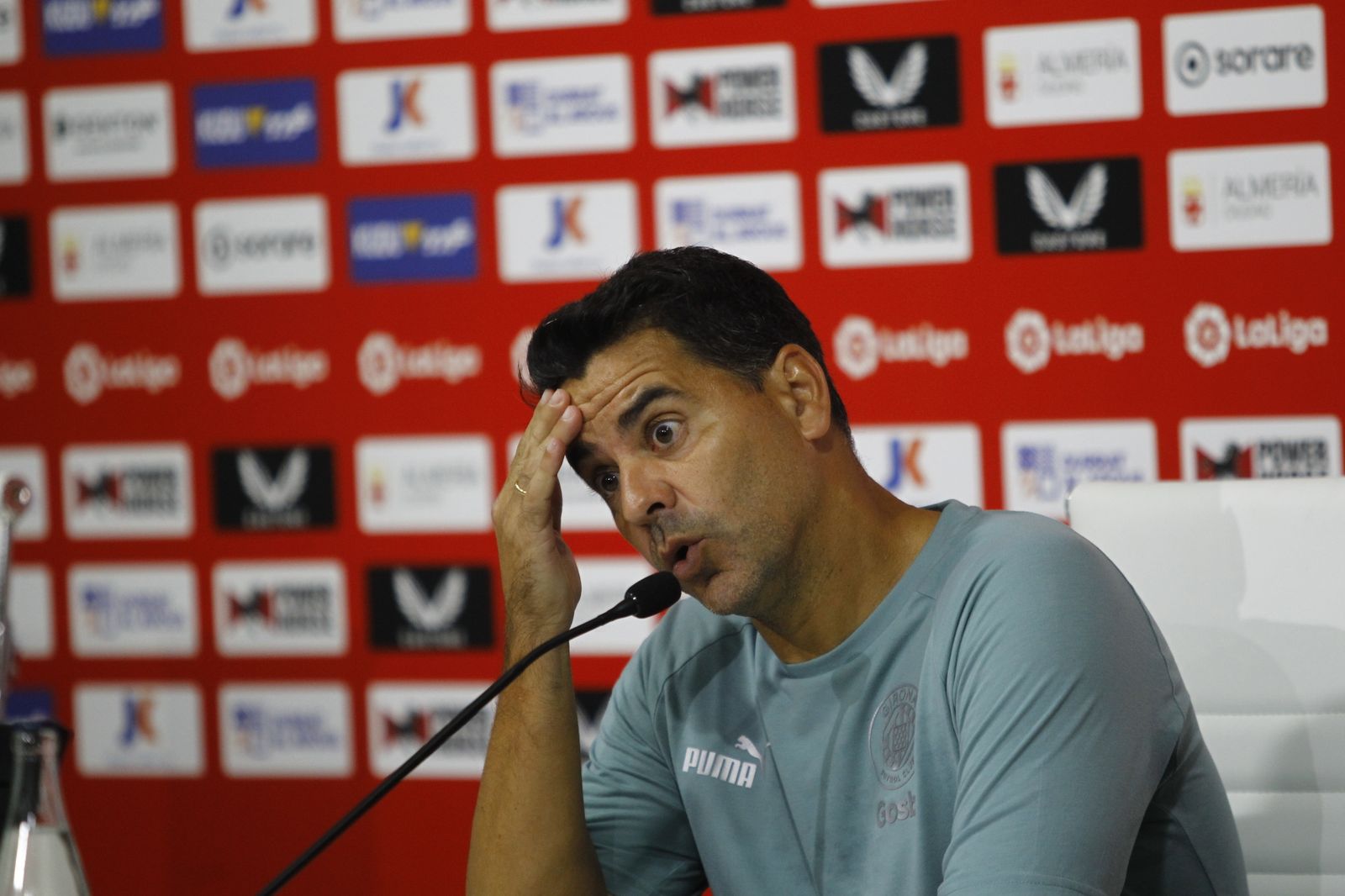 Imágenes del partido de fútbol U.D. Almería-Girona F.C.