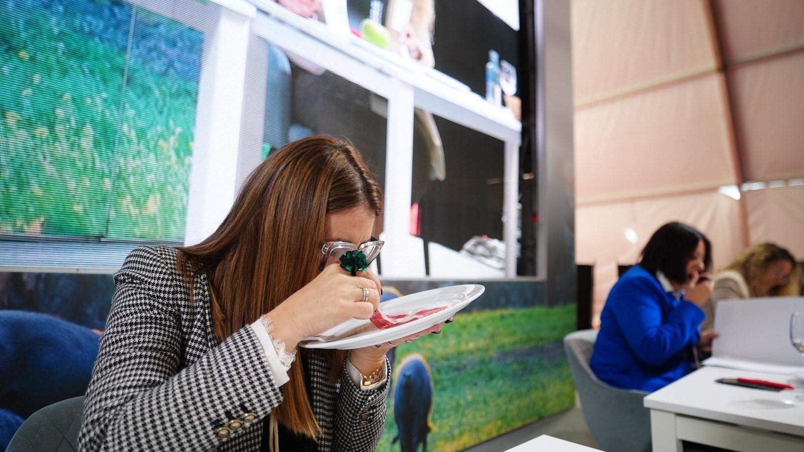 Una jueza, durante el concurso.