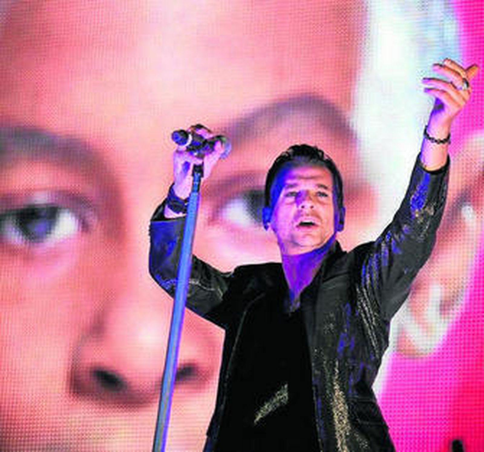 Dave Gahan, en un concierto en 2009 en Valladolid.