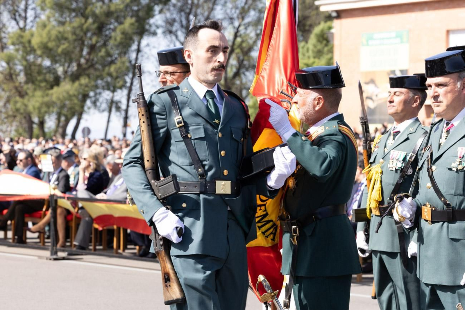 Acto de jura de bandera de la 130ª promoción de guardias civiles de la Academia de Baeza