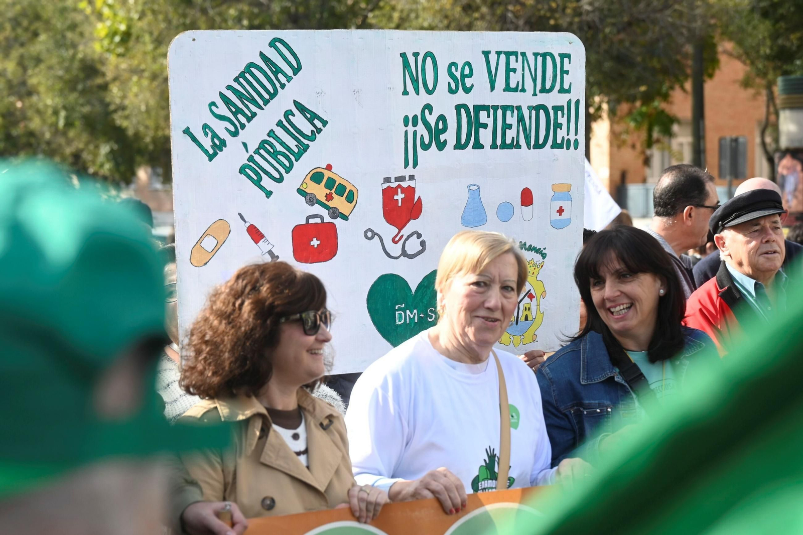 La manifestación en defensa de la sanidad pública en Córdoba