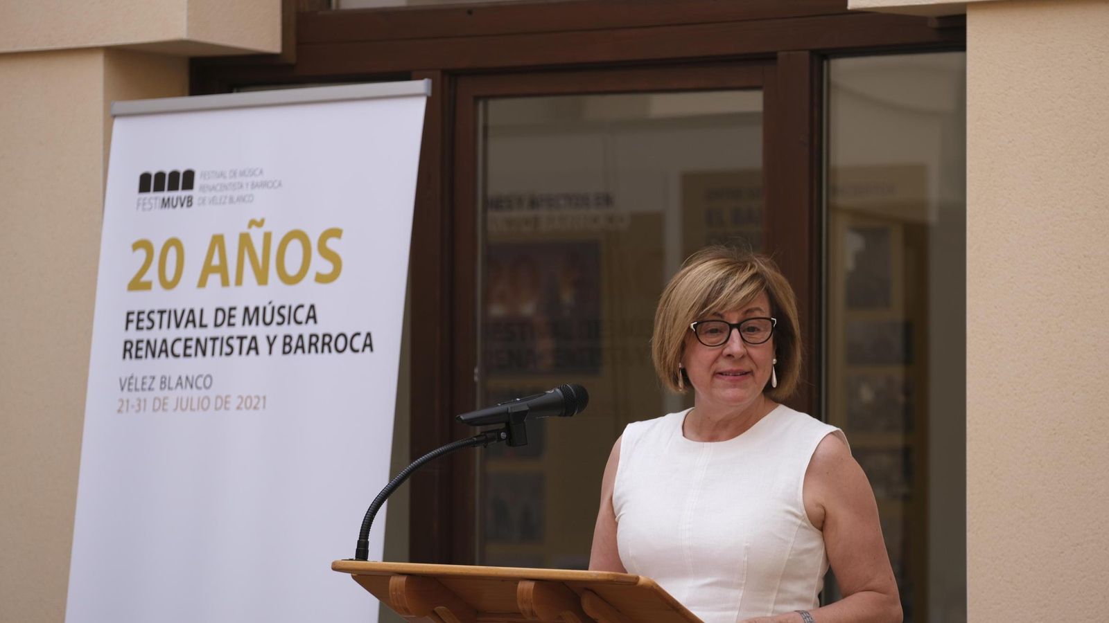 Cándida Martínez durante su intervención.