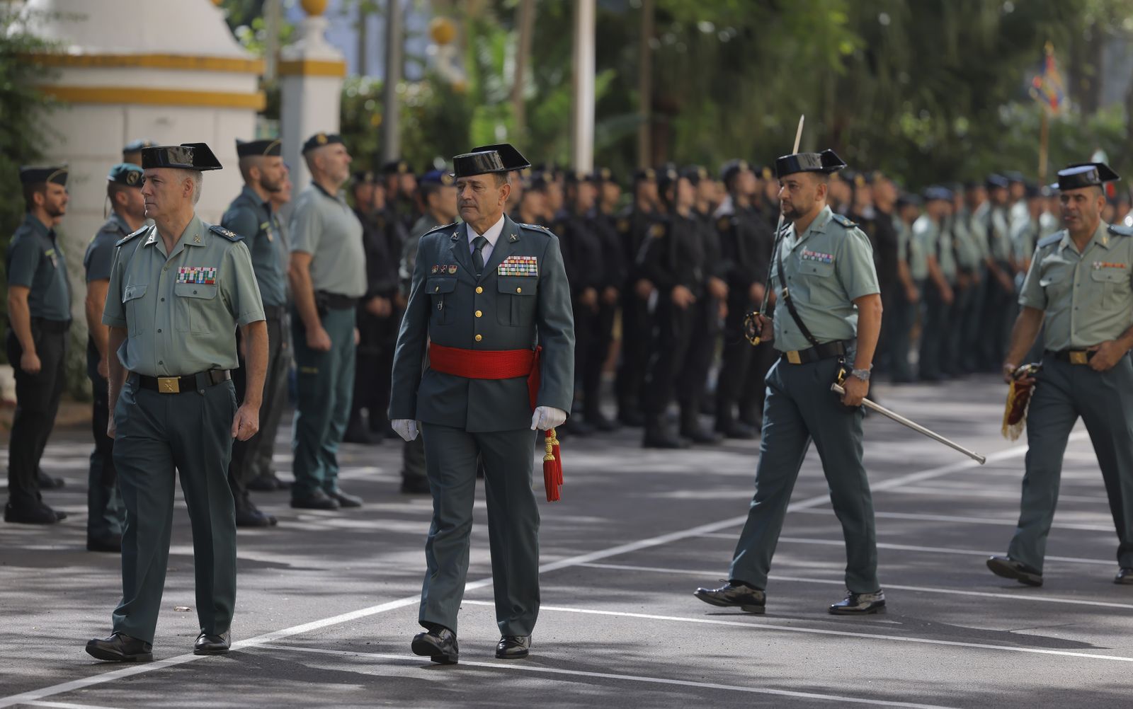 Las fotos de la despedida del  jefe de la IV Zona de la Guardia Civil, Alfonso Rodríguez Castillo