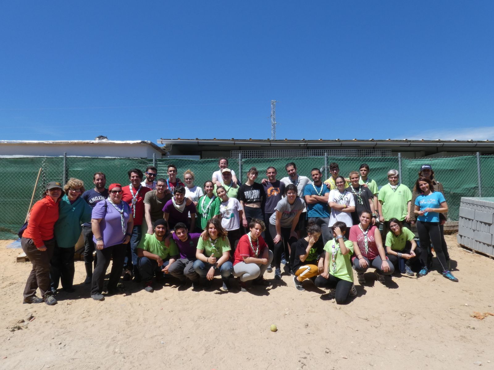 Uno de los grupos que han participado en los campamentos de Semana Santa.