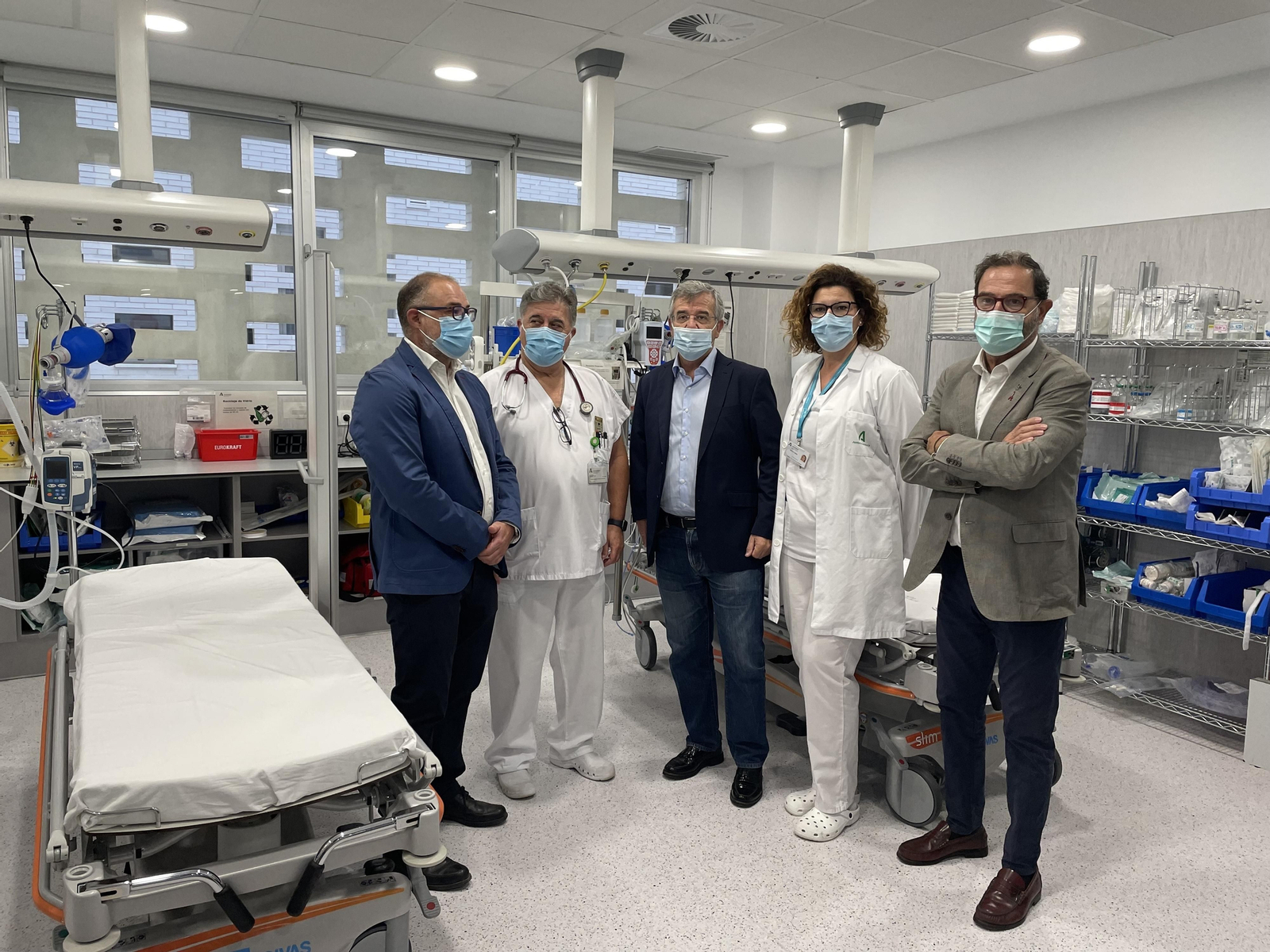 La visita institucional a la Unidad de Urgencias del Hospital de Alta Resolución de Estepona.