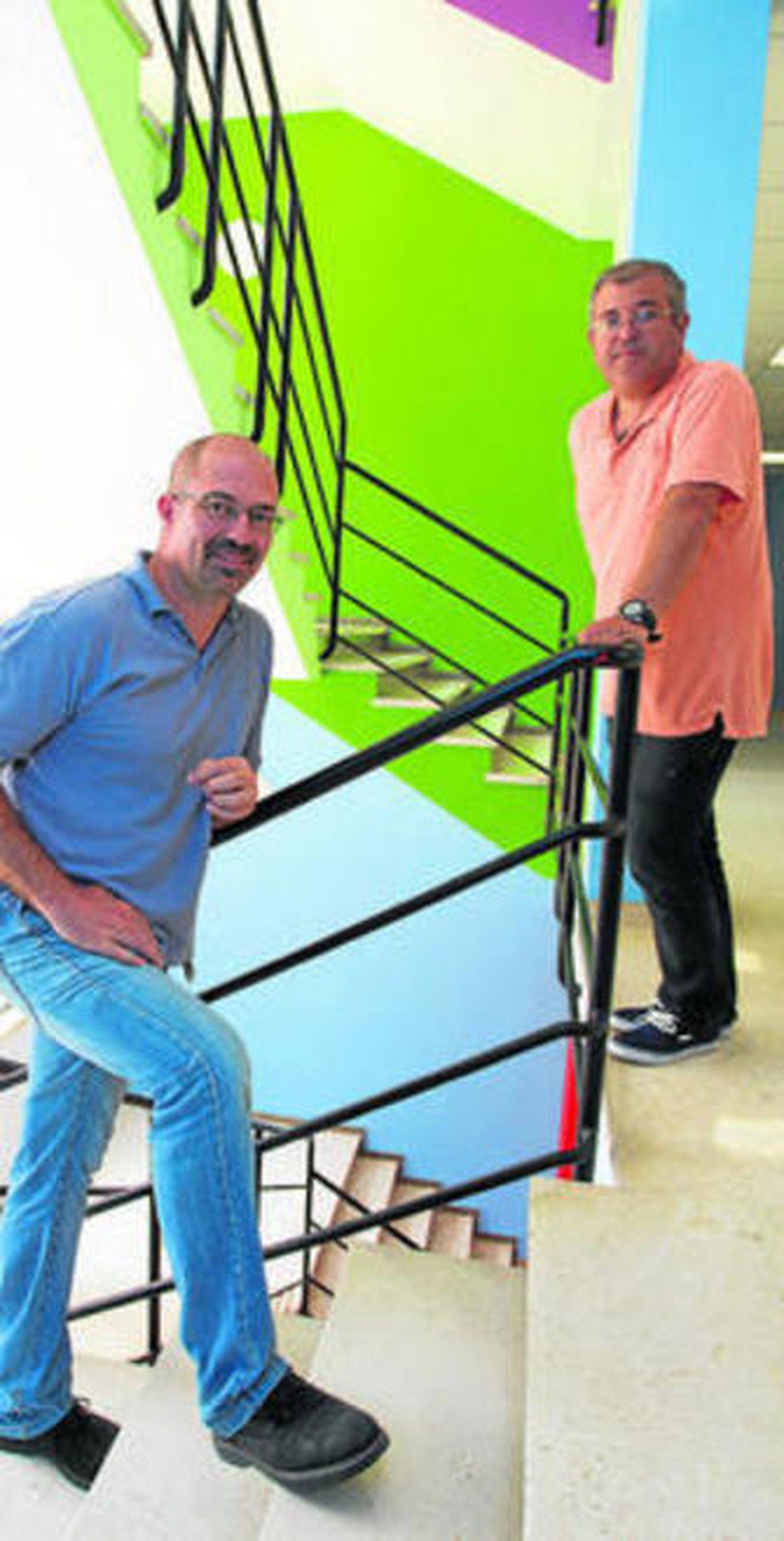 Gonzalo Fernández de Córdoba (izda.) y José Luis Torres, ayer.