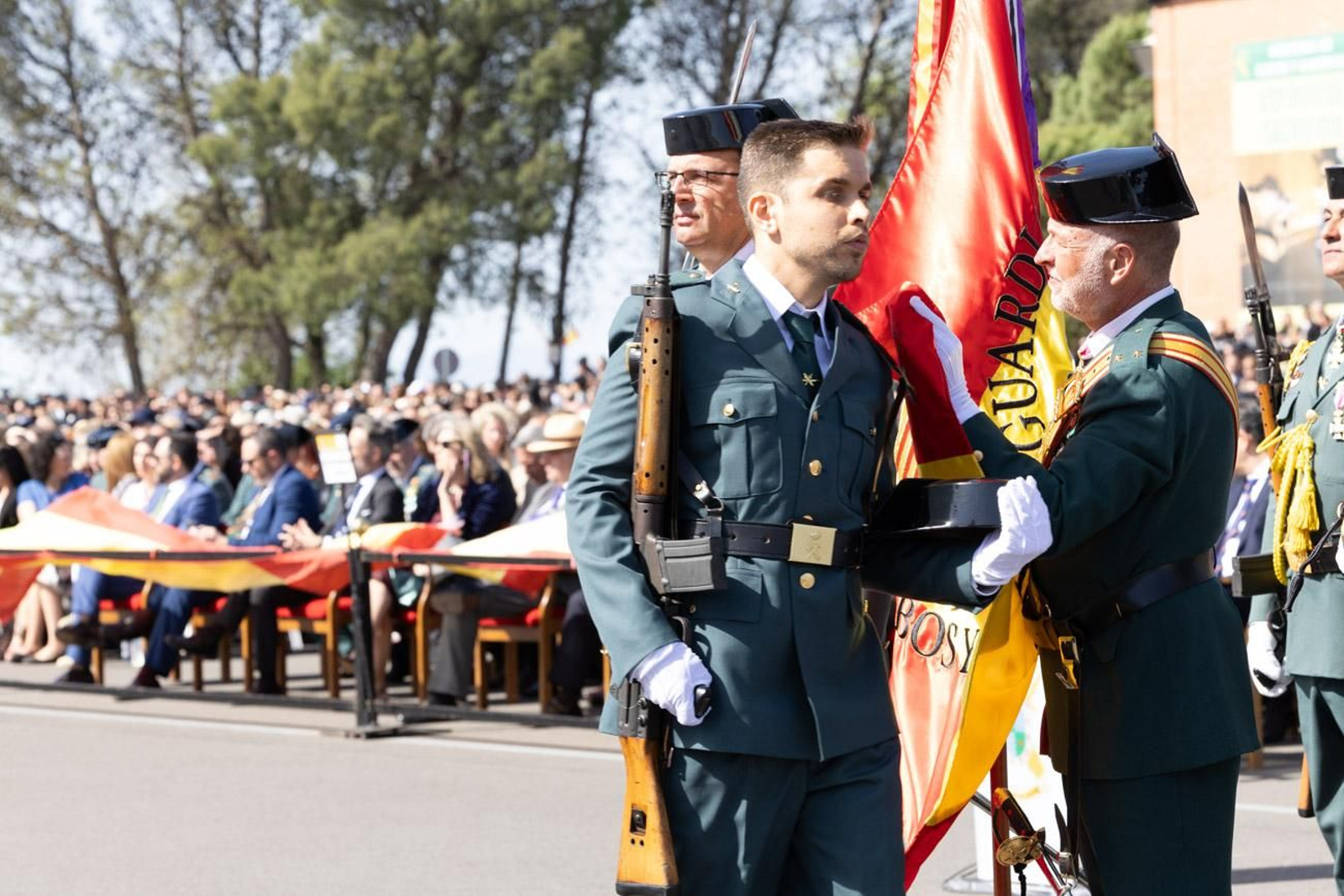 Jura de bandera de la 130ª promoción de guardias civiles de la Academia de Baeza