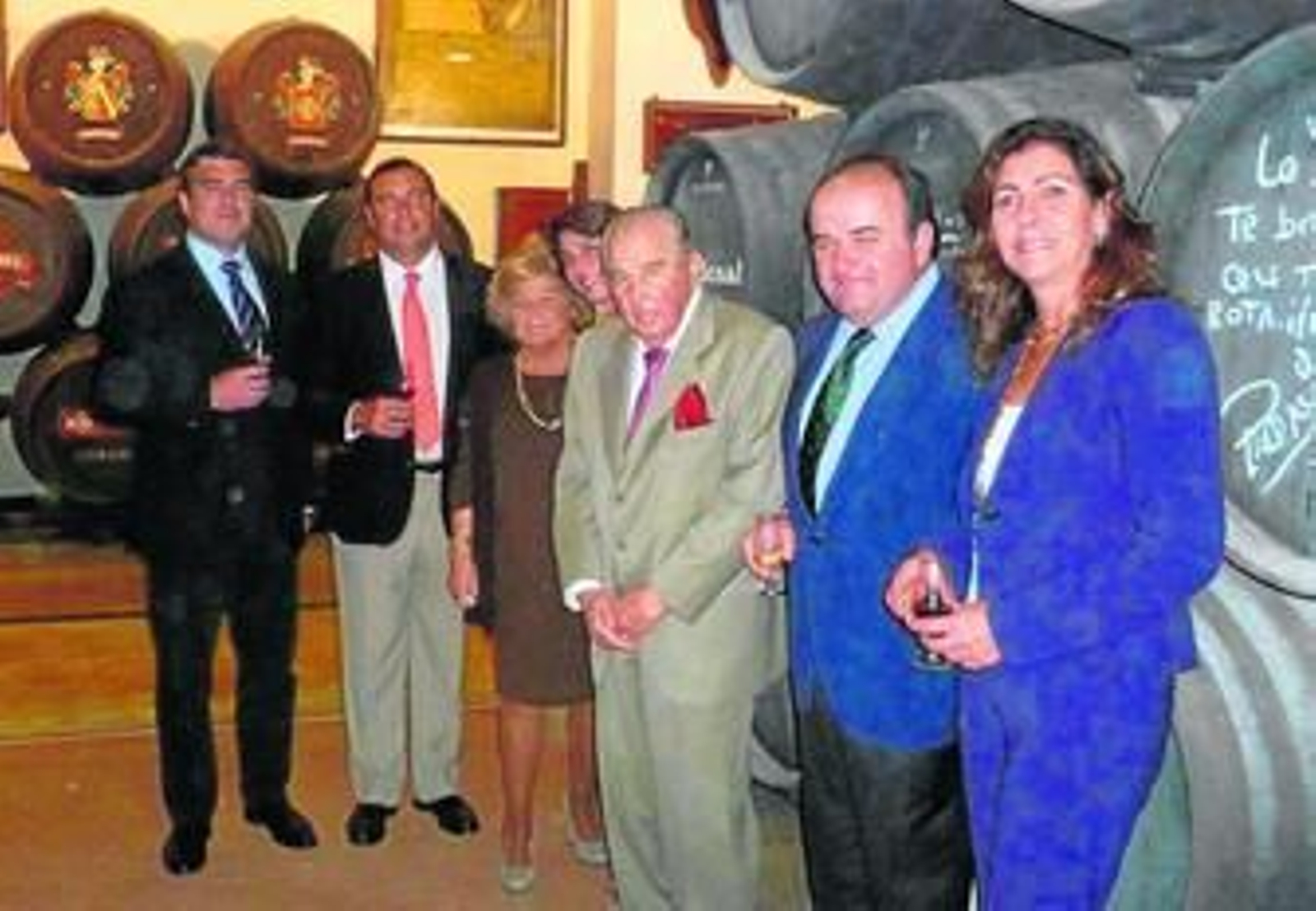 Maribel, María Jesús, Jaime y Juan Carlos Estévez con Ana María y Fermín Bohórquez y Santiago Domecq.
