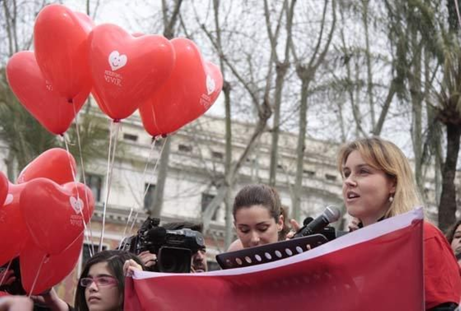 Unas 15.000 personas, según cifras oficiales, se congregaron en la Plaza Nueva para protestar contra el aborto. 

Foto: Victoria Hidalgo