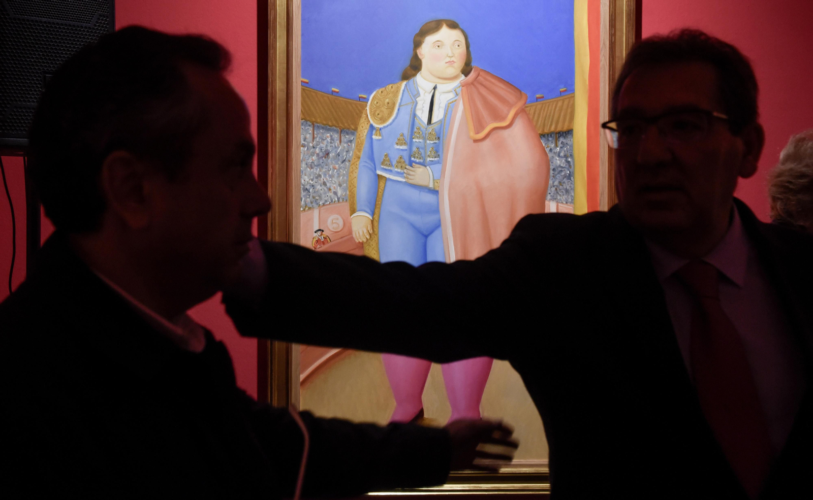 Inauguración  de la exposición sobre Fernando Botero