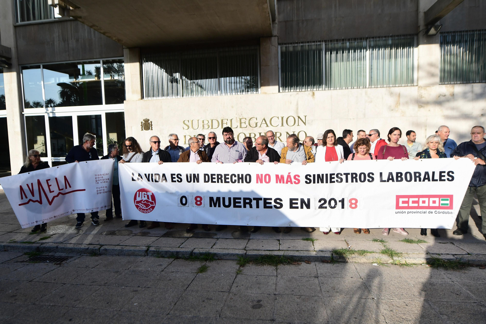 Los sindicatos protestan por las muertes del pasado año