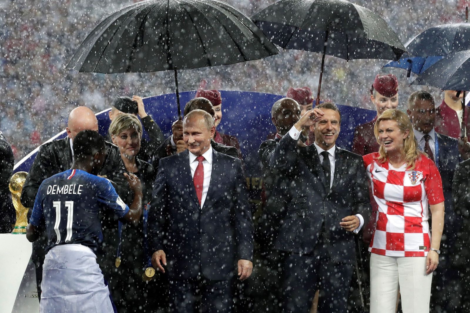 El Francia-Croacia de la final del Mundial de Rusia, en imágenes