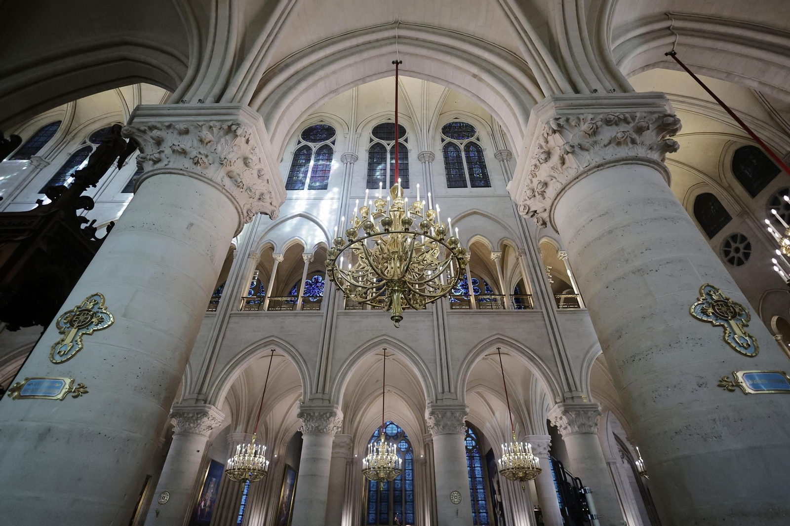 Así es el nuevo interior de Notre Dame tras la restauración Así es el nuevo interior de Notre Dame tras la restauración