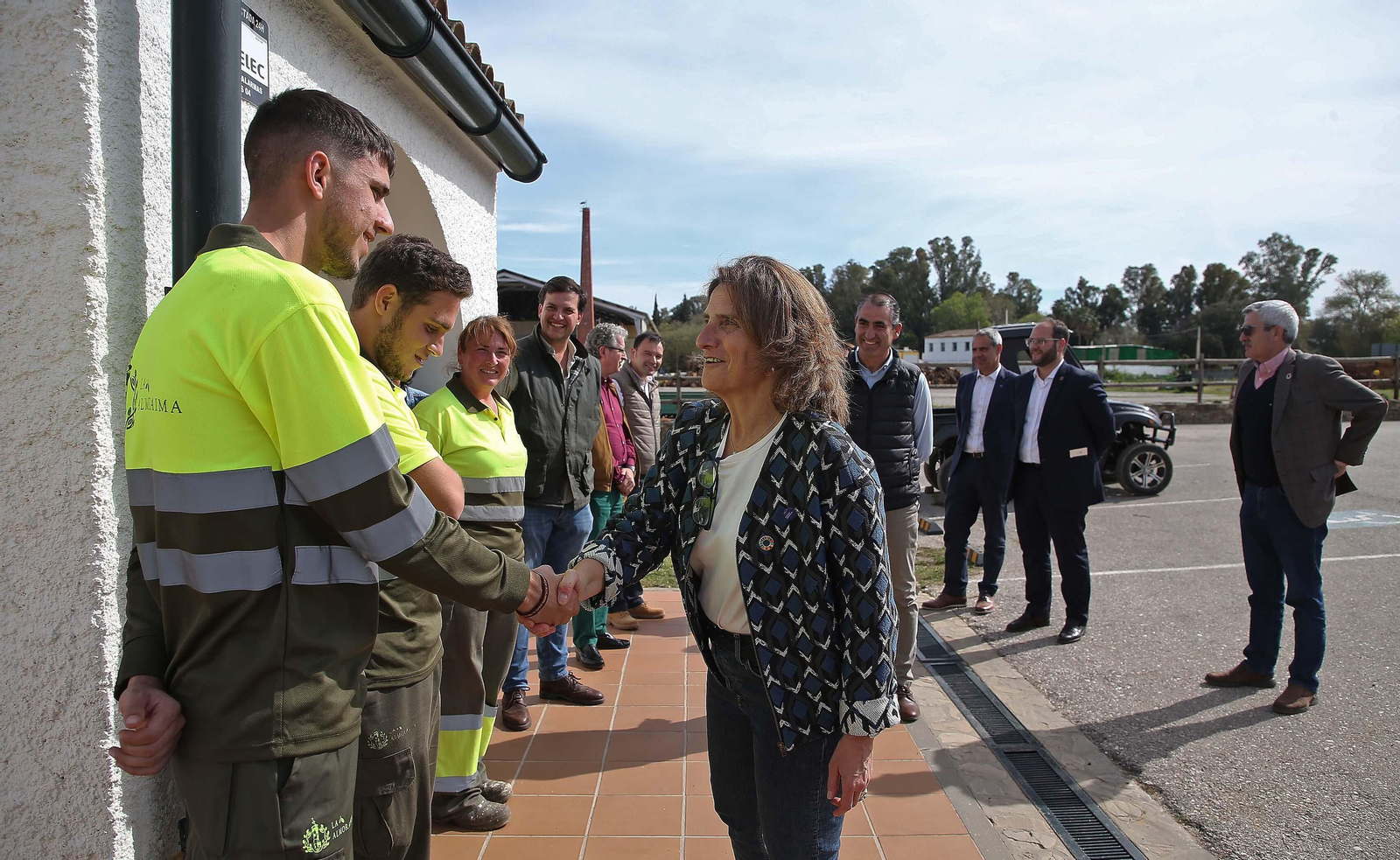 Visita de Teresa Ribera a la finca La Almoraima