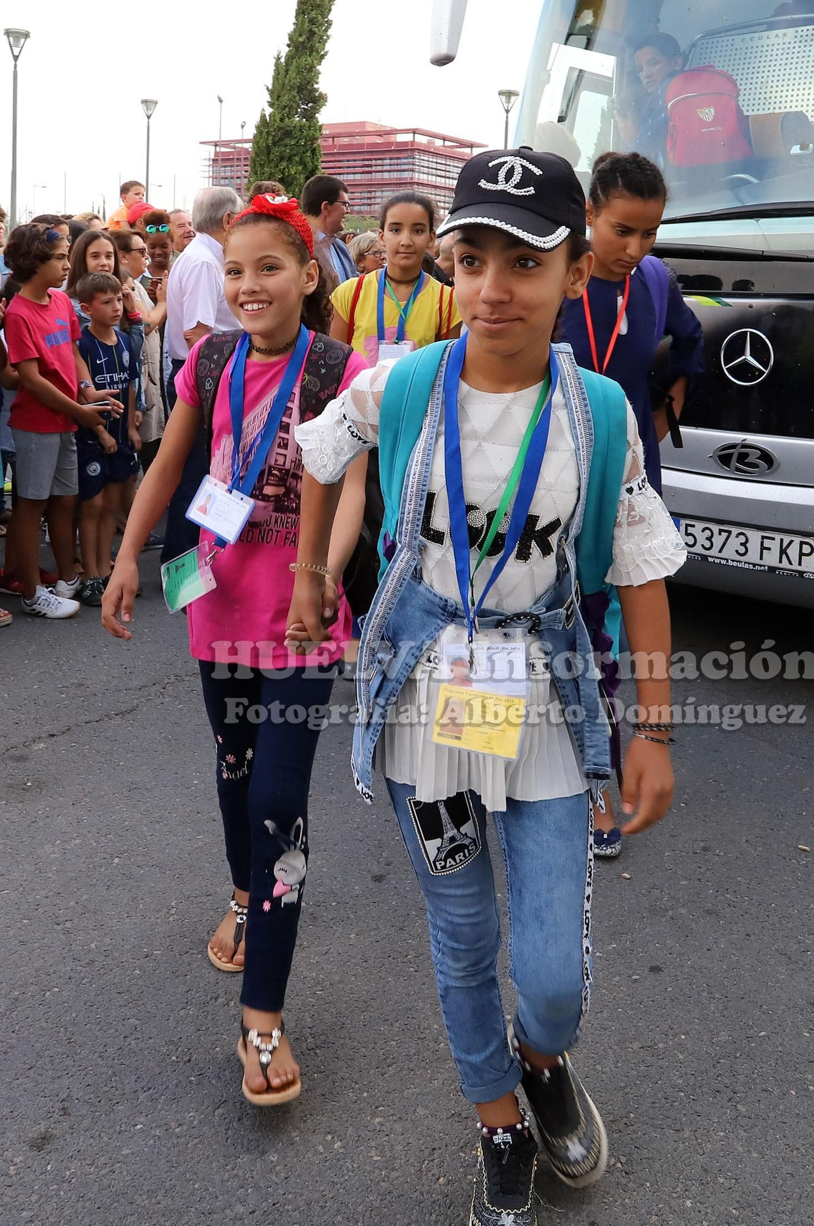 Imágenes de la llegada de los niños saharauis