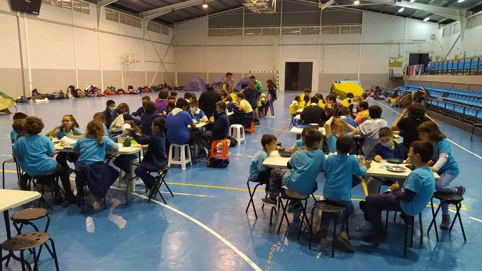 Instalaciones deportivas que Zahara de la Sierra que han acogido el campamento de Scout Eryteeia.