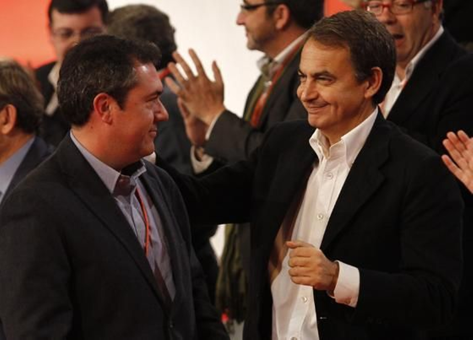 Espadas, junto a Zapatero. / Antonio Pizarro