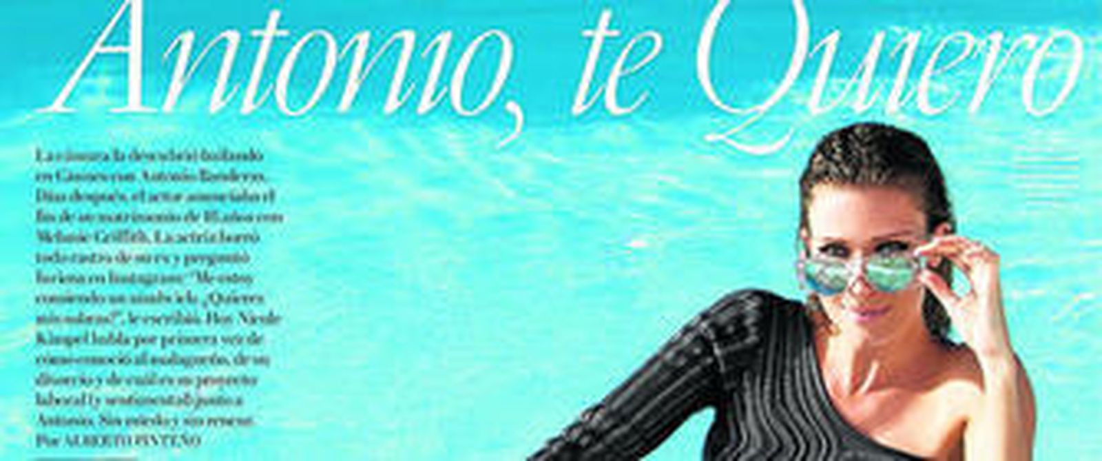 Nicole Kimpel posa en Marbella para la revista 'Vanity Fair'.