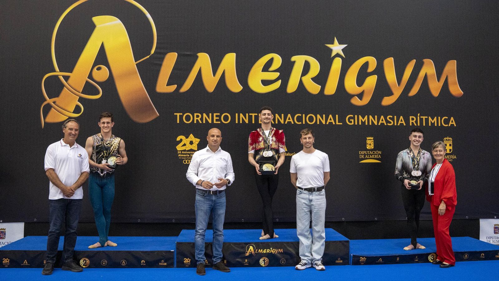 Podio de una de las competiciones en categoría masculina celebrada este fin de semana en la capital almeriense.