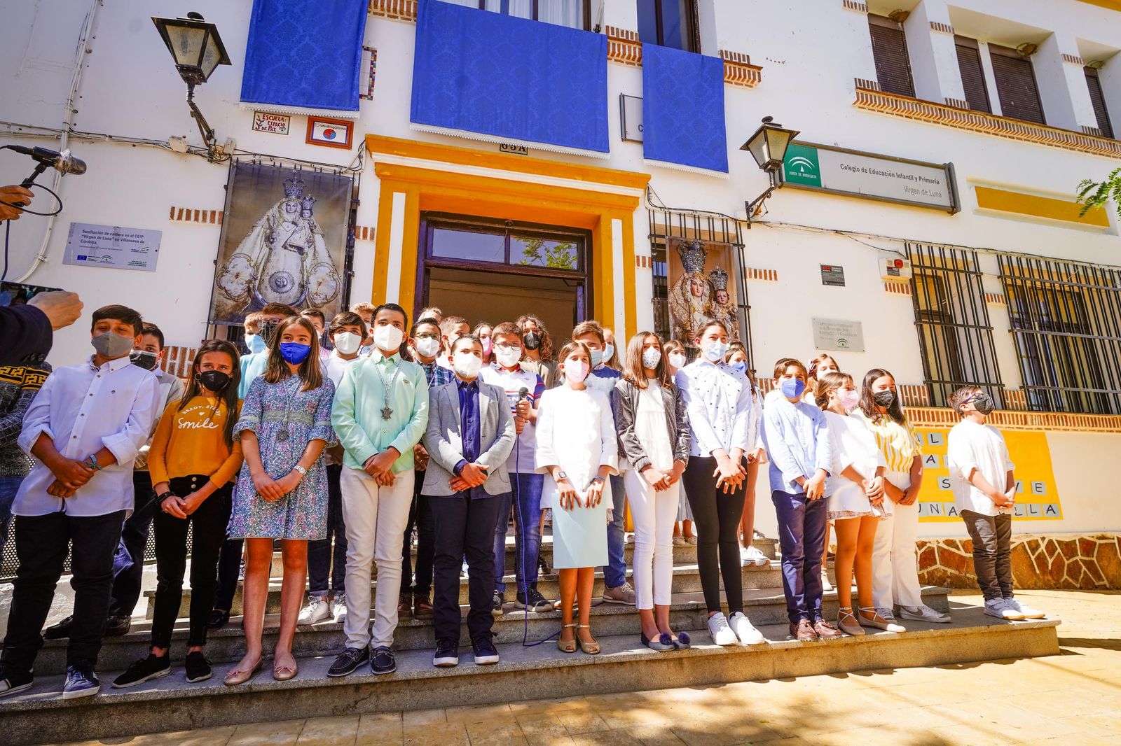 La llegada de la Virgen de Luna a Villanueva de Córdoba, en fotografías